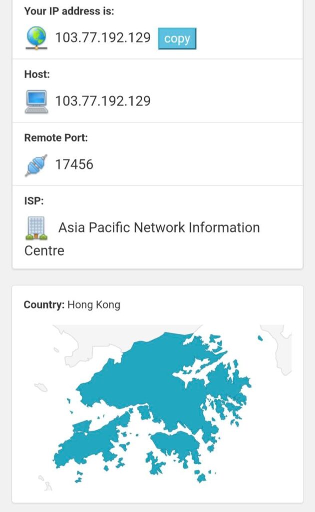 Redteago在日本使用时的IP地址