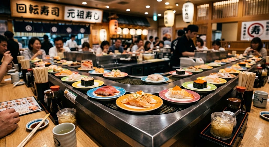 从啤酒传送带到回转寿司的诞生